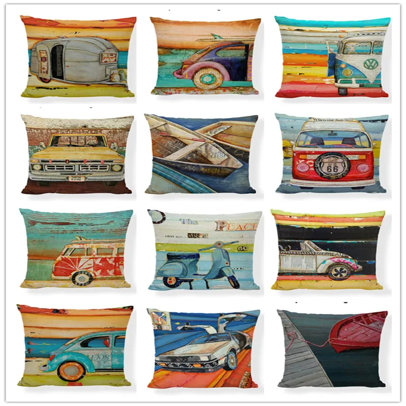 High Quality Retro Beetle Shabby Chic Pillow Covers Game Chair 17.7inch Home Mini Bus Throw Pillow Case
High Quality Retro Beetle Shabby Chic Pillow Covers Game Chair 17.7inch Home Mini Bus Throw Pillow Case