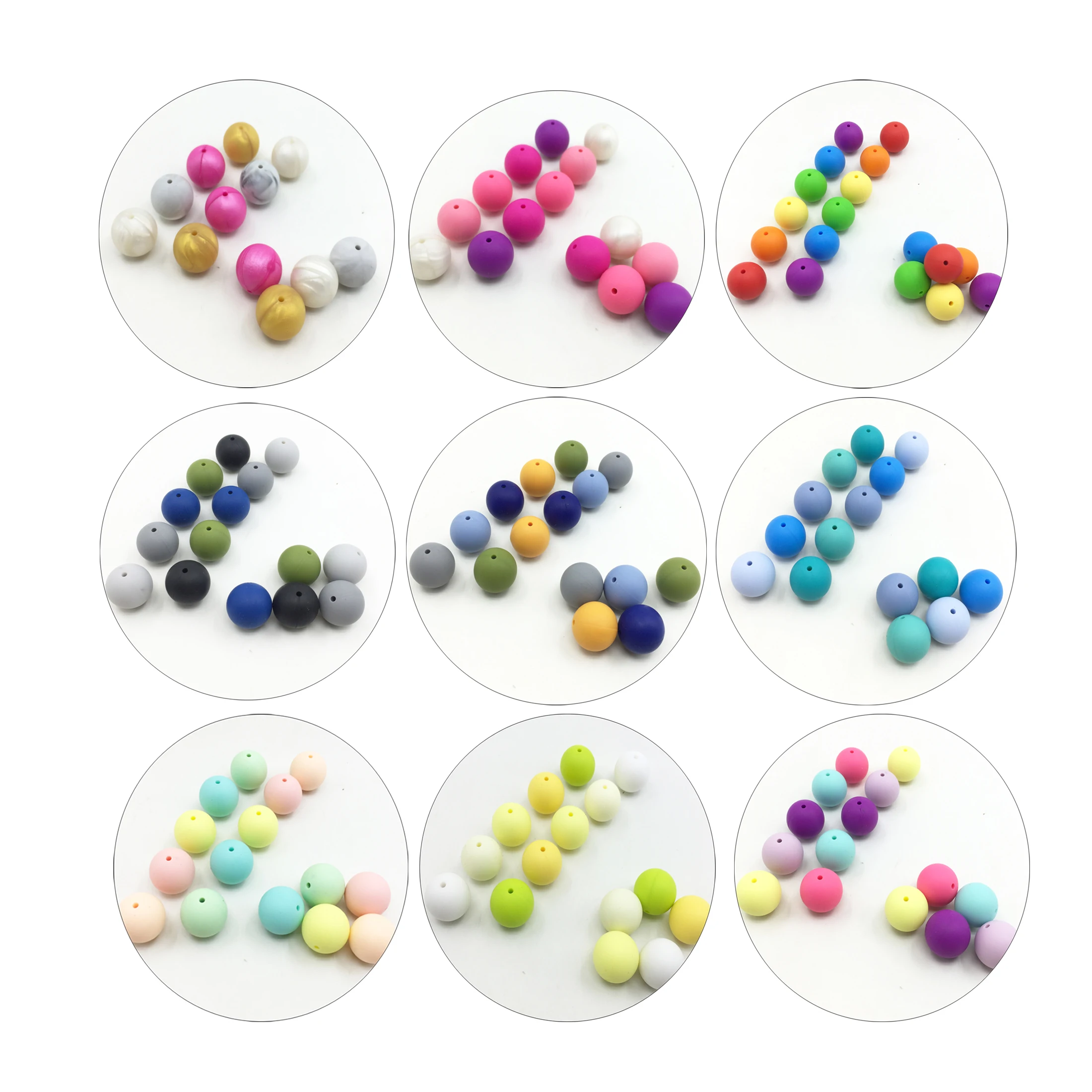 200pcs Silicone 15mm LOOSE round Beads Baby Teething Beads-39colors -Safe Food Grade Teething Chewed Round Silicone ball
200pcs Silicone 15mm LOOSE round Beads Baby Teething Beads-39colors -Safe Food Grade Teething Chewed Round Silicone ball