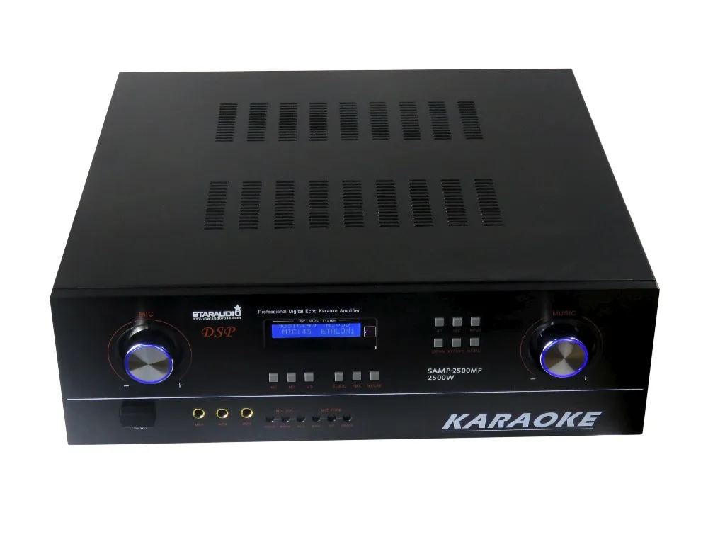 STSTARAUDIO SAMP-2500MP Professional PA DJ Stage Karaoke KTV Club 2CH 2500w 8 ohm Digital Echo Stereo Amplifier
STSTARAUDIO SAMP-2500MP Professional PA DJ Stage Karaoke KTV Club 2CH 2500w 8 ohm Digital Echo Stereo Amplifier