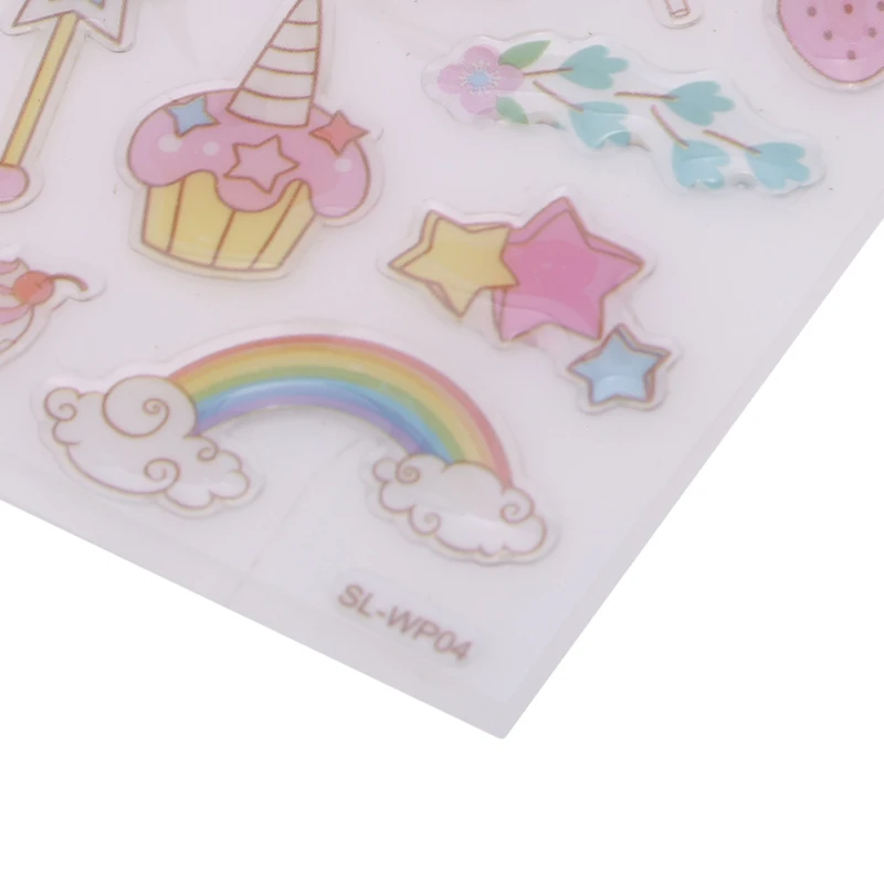 DIY Crafts Scrapbooking Unicorn Crystal Stickers Diary Decor Sticker Cartoon Animals Self Adhesive Phone Album | Дом и сад