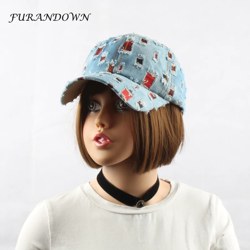 2017 Fashion unisex Baseball Cap Patchwork Denim Cap With Holes Sports Hat cap Snapback caps Hat for women men Wholesale
2017 Fashion unisex Baseball Cap Patchwork Denim Cap With Holes Sports Hat cap Snapback caps Hat for women men Wholesale