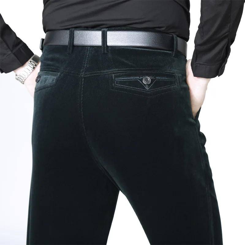 New Autumn winter men casual pants high waist elastic corduroy pants straight middle-aged Loose Solid men's trousers wash wear
New Autumn winter men casual pants high waist elastic corduroy pants straight middle-aged Loose Solid men's trousers wash wear