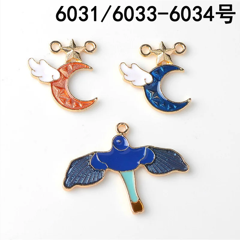 50pcs Gold Color Alloy Material Oil drop Flying bird/Moon Charm Enamel Pendant For Earring Jewelry DIY Handmade Jewelry Making
50pcs Gold Color Alloy Material Oil drop Flying bird/Moon Charm Enamel Pendant For Earring Jewelry DIY Handmade Jewelry Making