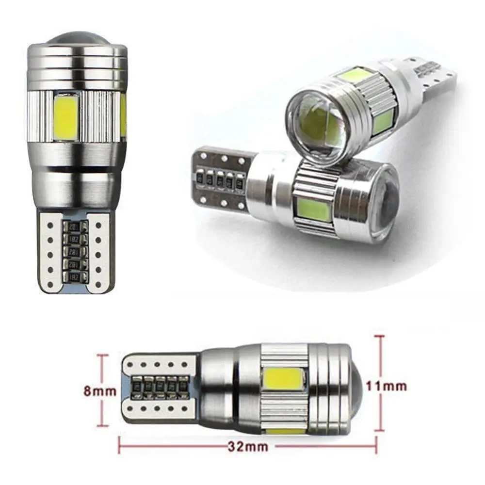 10 X T10 194 W5W 5630 LED 6 SMD CANBUS ERROR FREE Car Side Wedge Wide light Bulb
10 X T10 194 W5W 5630 LED 6 SMD CANBUS ERROR FREE Car Side Wedge Wide light Bulb