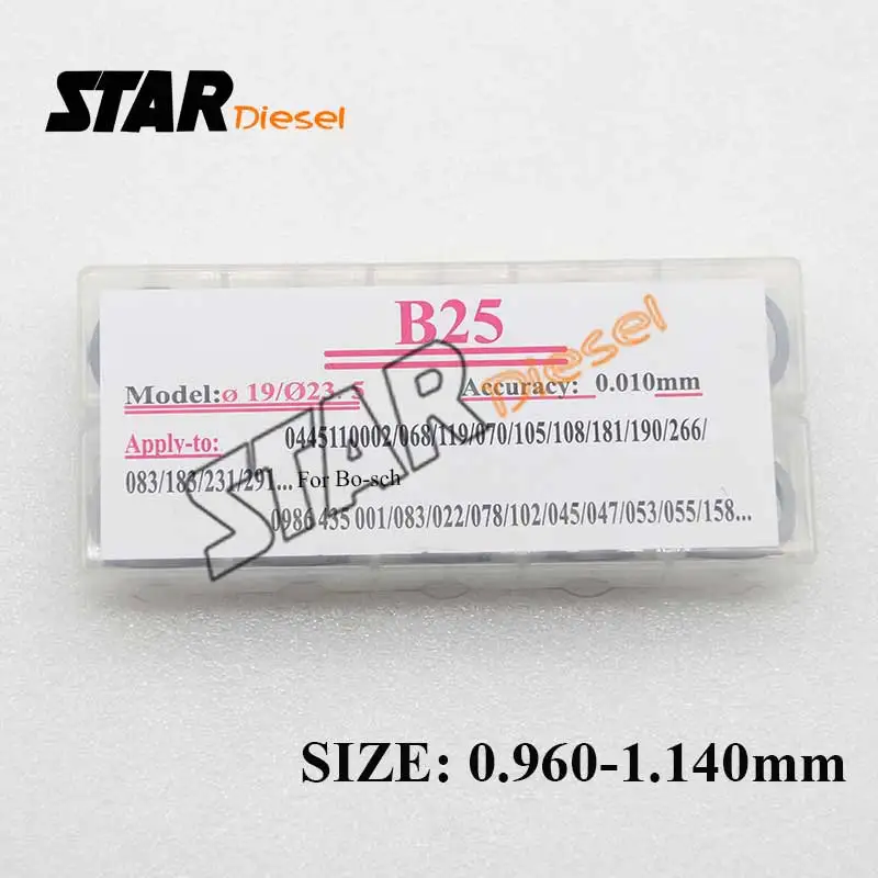 B25 Injectors Shim O Ring and CR Injector Pad Adjusting Shim, Spacer Shim Gasket Size from0.960-1.140mm,50 piece/lot
B25 Injectors Shim O Ring and CR Injector Pad Adjusting Shim, Spacer Shim Gasket Size from0.960-1.140mm,50 piece/lot