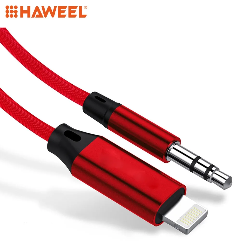 HAWEEL Q18 1m 8 Pin Male to 3.5mm Male Audio Cable For iPhone XR / XS / XS Max / X / 8 Plus / 7 Plus / 8 / 7
HAWEEL Q18 1m 8 Pin Male to 3.5mm Male Audio Cable For iPhone XR / XS / XS Max / X / 8 Plus / 7 Plus / 8 / 7