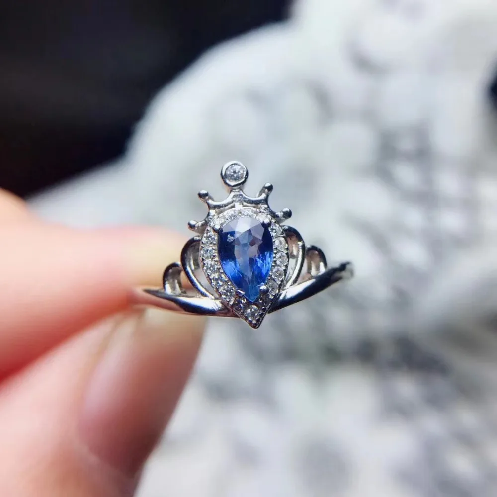 Fashion Elegant Lovely crown Natural blue sapphire Ring S925 Silver Natural light topaz Ring Women girl party Rings fine Jewelry
Fashion Elegant Lovely crown Natural blue sapphire Ring S925 Silver Natural light topaz Ring Women girl party Rings fine Jewelry