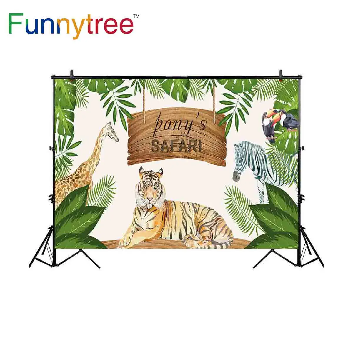 Funnytree backdrop for photo studio Safari theme birthday party cartoon animals for children custom photography background
Funnytree backdrop for photo studio Safari theme birthday party cartoon animals for children custom photography background