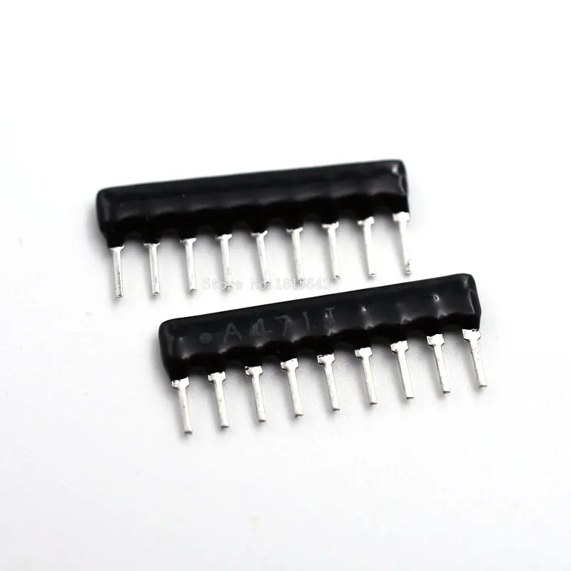 10PCS DIP Exclusion Network Resistor Array 9Pin 470 ohm A471J 470R Resistance Network Array A09-471J
10PCS DIP Exclusion Network Resistor Array 9Pin 470 ohm A471J 470R Resistance Network Array A09-471J
