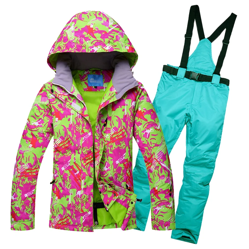 2019 зимняя куртка лыжный костюм женские зимние штаны и водонепроницаемая