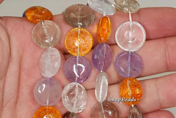 14mm Amethyst Citrine Smoky Rock Crystal Mix Quartz Gemstone Flat Round Loose Beads 15.5 inch Full Strand (90191144-B40-583)
14mm Amethyst Citrine Smoky Rock Crystal Mix Quartz Gemstone Flat Round Loose Beads 15.5 inch Full Strand (90191144-B40-583)