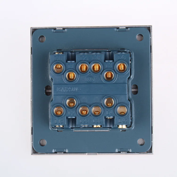 Wall Switch Socket, 86 High-End Home Decoration Round Supreme Golden Paint Paint, Four Double-Control Switch Panel, 10A PC110-25
Wall Switch Socket, 86 High-End Home Decoration Round Supreme Golden Paint Paint, Four Double-Control Switch Panel, 10A PC110-25
