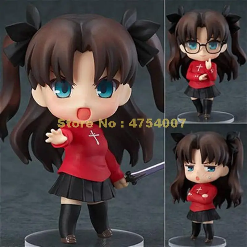 Аниме милая Судьба Ночь tohsaka Рин лицо Сменные ПВХ экшн Фигурки Коллекционная