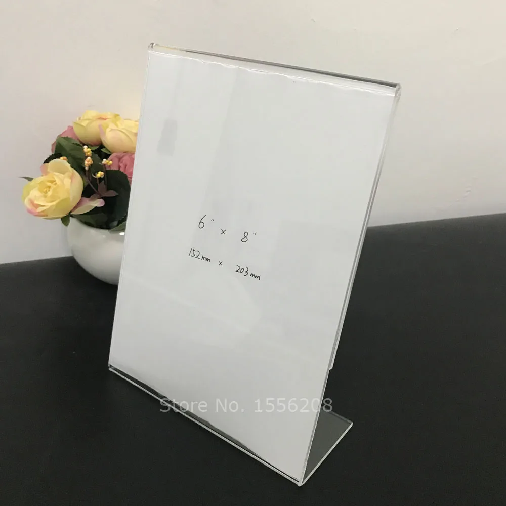 152X203mm Acrylic L Slanted Photo Frame For 6x8inch Picture Display Transparent Frame
152X203mm Acrylic L Slanted Photo Frame For 6x8inch Picture Display Transparent Frame
