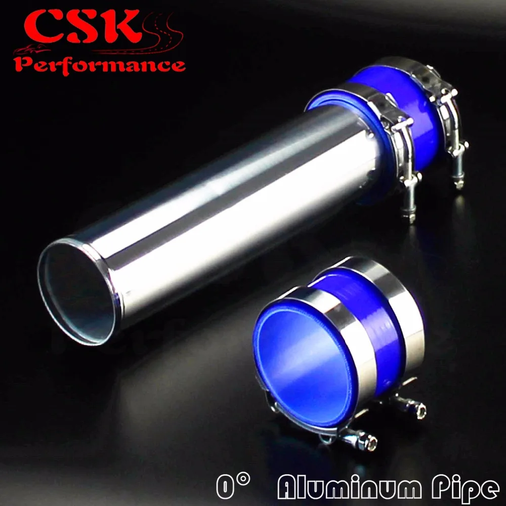 76mm 3" Aluminum Turbo Intercooler Pipe Piping Tubing + silicon hose + t bolt clamps kits BLUE
76mm 3" Aluminum Turbo Intercooler Pipe Piping Tubing + silicon hose + t bolt clamps kits BLUE