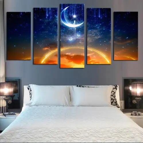 Unframed 5 panels Abstract Moon Planet landscape Art HD Picture Print On Canvas Painting Wall Picture For Home Decor
Unframed 5 panels Abstract Moon Planet landscape Art HD Picture Print On Canvas Painting Wall Picture For Home Decor