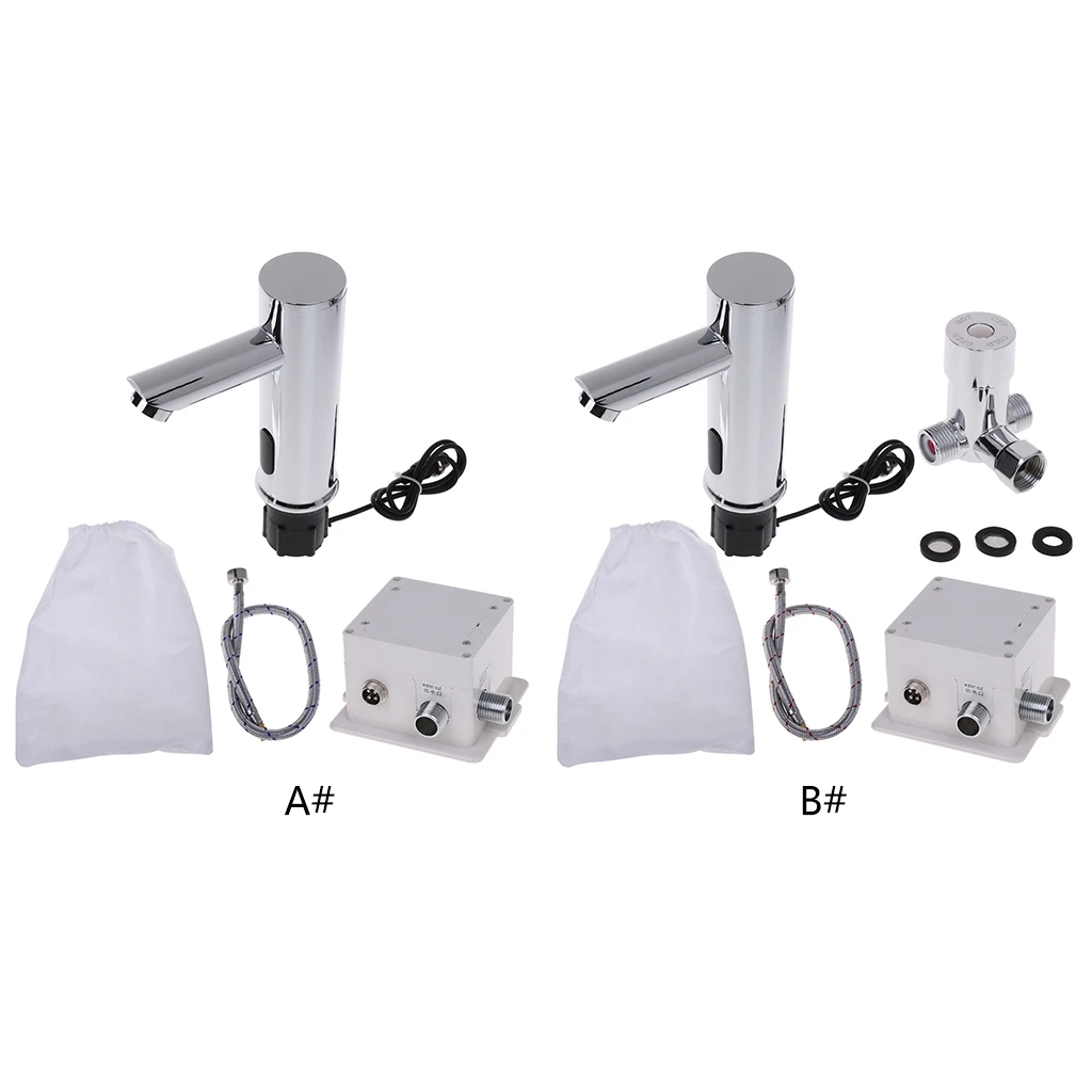 Bathroom Automatic Infrared Sensor Sink Faucet Touchless Basin Water Tap Deck Mounted
Bathroom Automatic Infrared Sensor Sink Faucet Touchless Basin Water Tap Deck Mounted