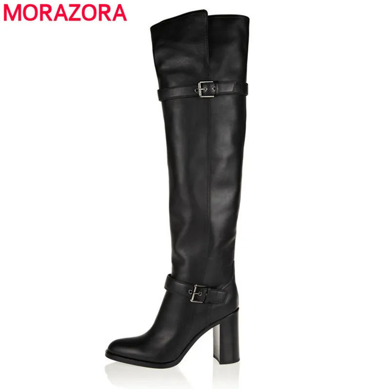 MORAZORA 2021 New high quality pu+genuine leather boots womenthick high heels over the knee boots winter thigh high shoes
MORAZORA 2021 New high quality pu+genuine leather boots womenthick high heels over the knee boots winter thigh high shoes