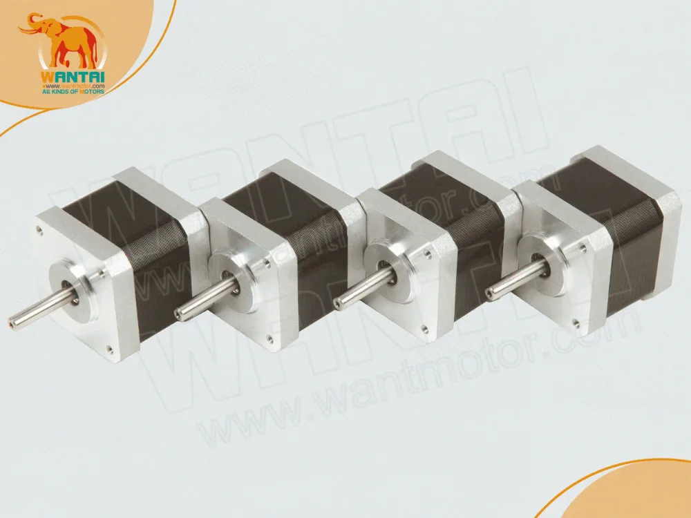 4pcs NEMA17 for 4000g.cm CNC stepper motor stepping motor/1.7A wantai cnc motor 42BYGHW609 High Quality in 3D Printer
4pcs NEMA17 for 4000g.cm CNC stepper motor stepping motor/1.7A wantai cnc motor 42BYGHW609 High Quality in 3D Printer