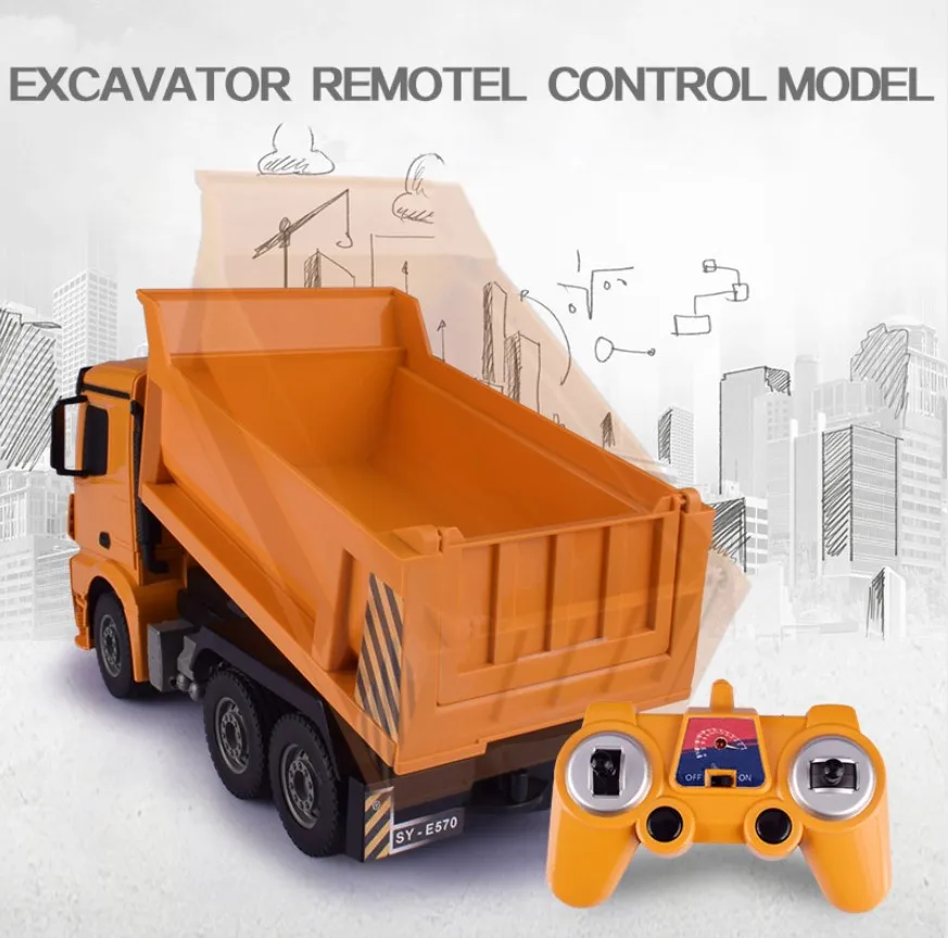 2.4G 6CH Rc Truck Dump truck Realistic Machine toys Remote Control engineering Model Vehicle Toys RC Toy
2.4G 6CH Rc Truck Dump truck Realistic Machine toys Remote Control engineering Model Vehicle Toys RC Toy