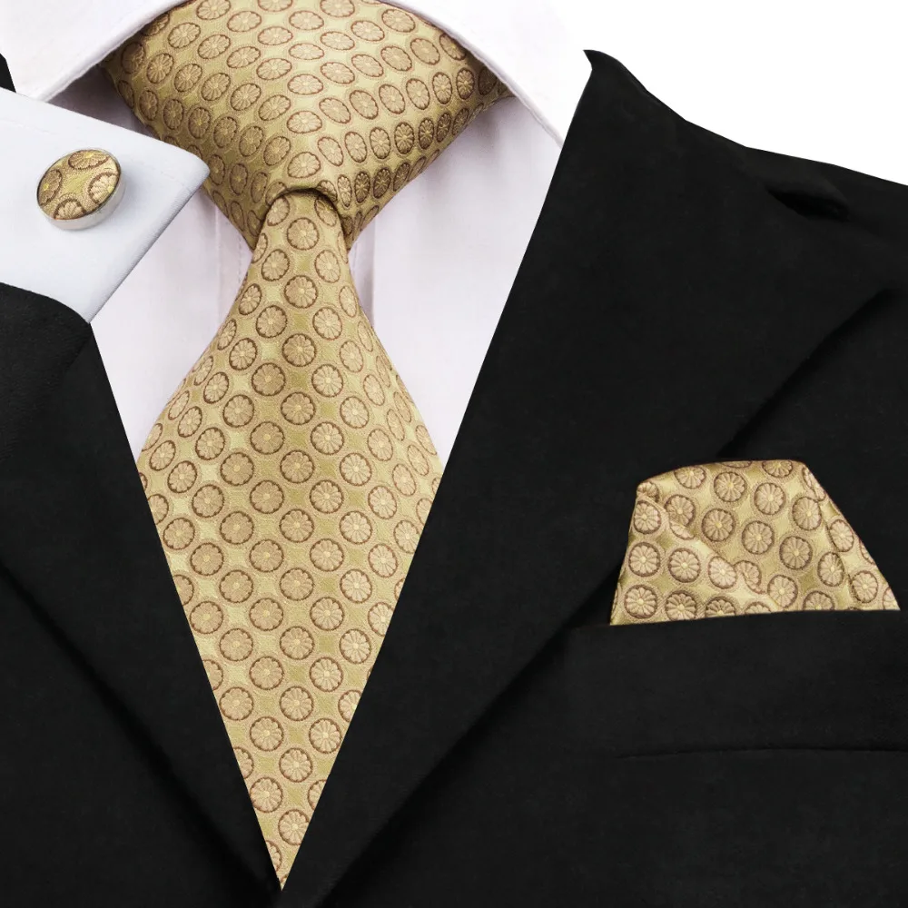 2016 Fashion Goldenrod Tan Dot Tie+Hanky+Cufflinks Silk Necktie Ties For Men Formal Business Wedding Party C-486
2016 Fashion Goldenrod Tan Dot Tie+Hanky+Cufflinks Silk Necktie Ties For Men Formal Business Wedding Party C-486