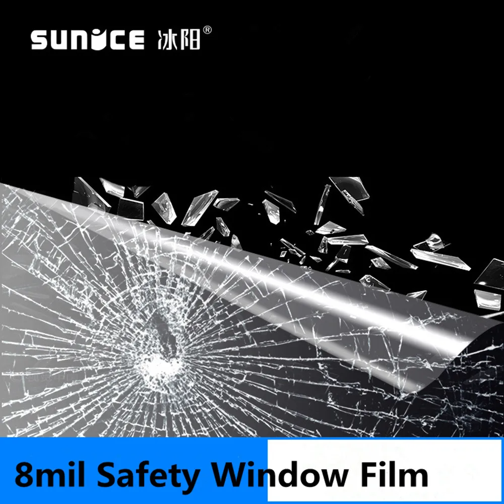 SUNICE 8mil защитная пленка/Строительная оконная пленка/прозрачная/стеклянная