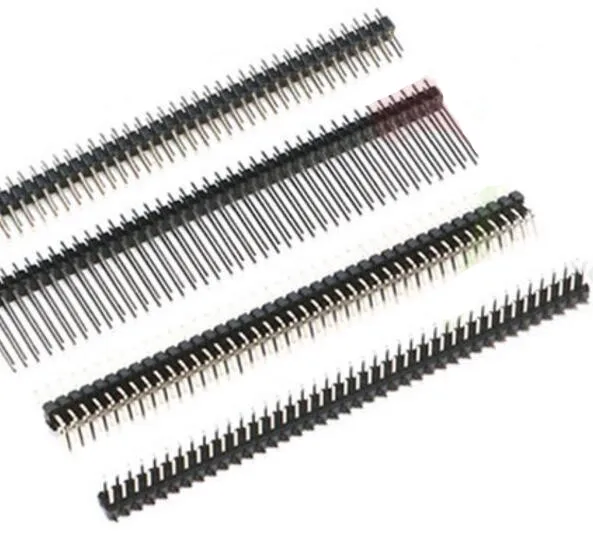 10pcs/lot 2*40 double Row Needle 2.54MM Spacing connector 80pin 2.54mm Straight needle / Long needle / Bent needle
10pcs/lot 2*40 double Row Needle 2.54MM Spacing connector 80pin 2.54mm Straight needle / Long needle / Bent needle
