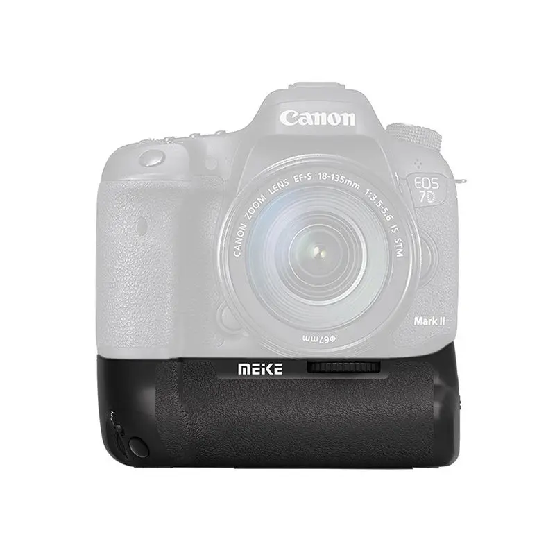 Батарейный блок Meike для Canon 7D II, как и в случае с MK-7D II, как и в случае с BG-E16
Батарейный блок Meike для Canon 7D II, как и в случае с MK-7D II, как и в случае с BG-E16