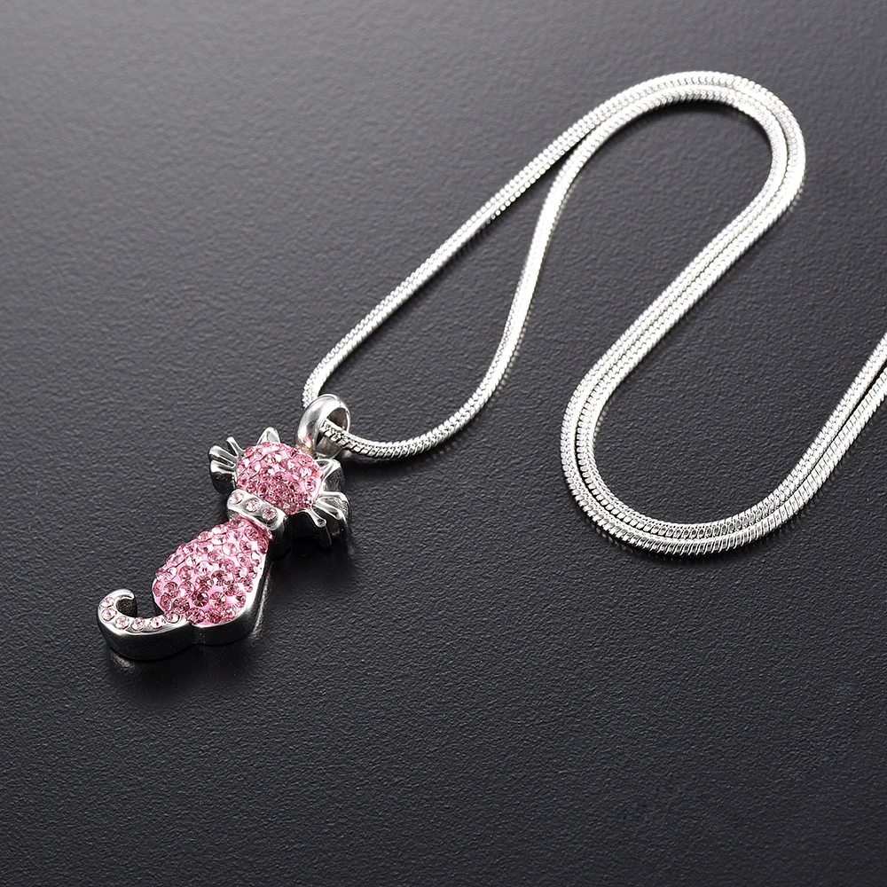 LKJ9921 Women/ Girl Accessories Jewelry Inlay Rhinestones Cat Necklace Cremation Urn Ashes Holder Memorial for Human/ Pet
LKJ9921 Women/ Girl Accessories Jewelry Inlay Rhinestones Cat Necklace Cremation Urn Ashes Holder Memorial for Human/ Pet