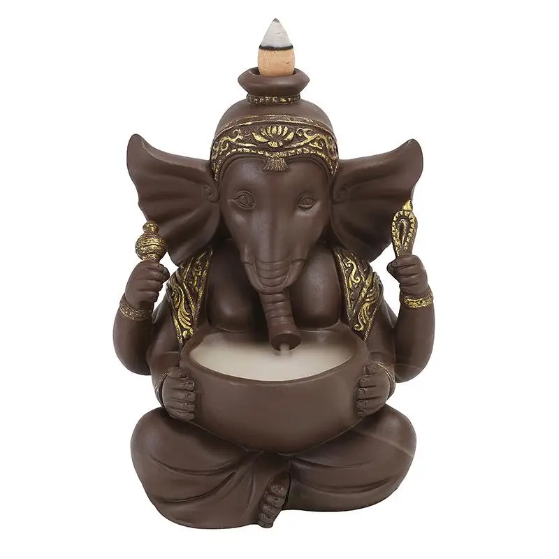 Free 10pcs Incense Cones Backflow Incense Burner Censer Ceramic Home Office Waterfall Smoke Incense Crafts Incense Holder
