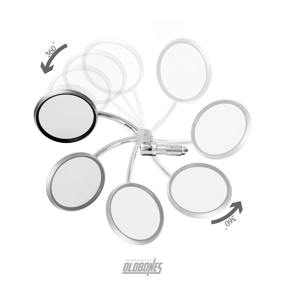 OLDBONES 1 Pair Cafe Racer Universal Stainless Steel Retro Motorcycle Mirror Handlebar Rotatable Rearview Mirror
OLDBONES 1 Pair Cafe Racer Universal Stainless Steel Retro Motorcycle Mirror Handlebar Rotatable Rearview Mirror