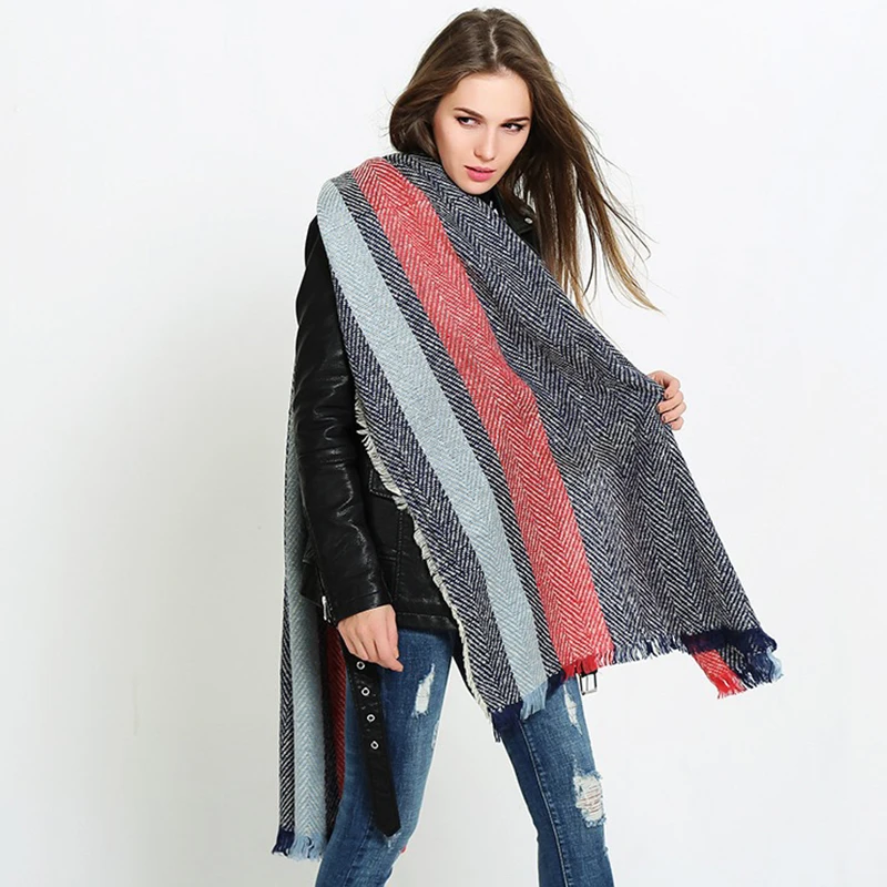 Mingjiebihuo Autumn and winter New herringbone twill cashmere scarf female winter shawl women girls
Mingjiebihuo Autumn and winter New herringbone twill cashmere scarf female winter shawl women girls