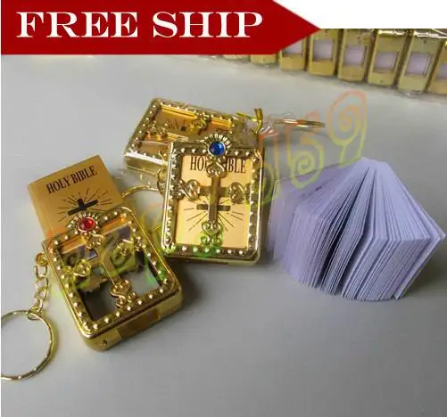 200pcs English Christian Gospel Christmas gifts crafts mini bible keychain God day school supplies key ring souvenir
200pcs English Christian Gospel Christmas gifts crafts mini bible keychain God day school supplies key ring souvenir