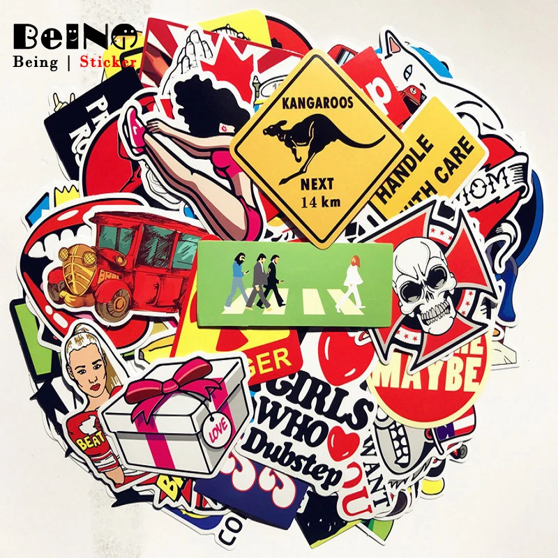 random sticker cartoon anime cute funny logo cool waterproof suitcase boxes laptop guitar luggage bicycle toy lovely colorful | Игрушки и