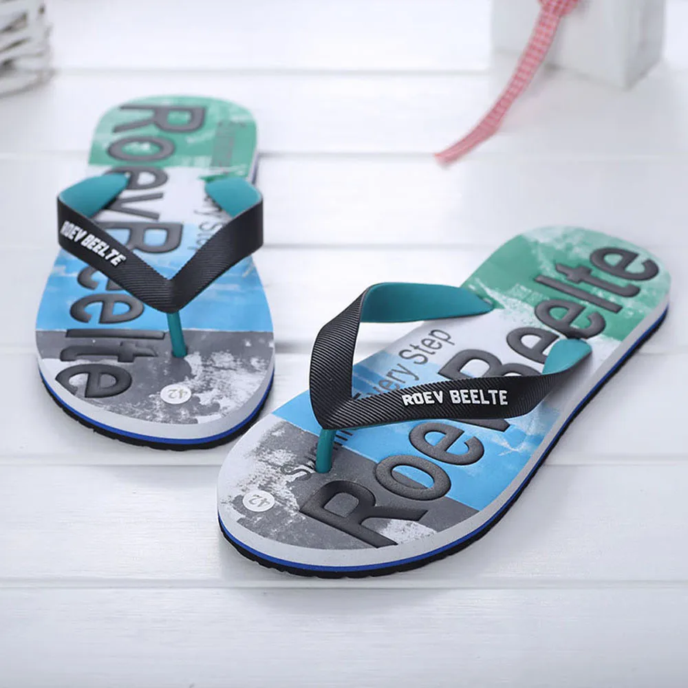 Men's Flip Flops Flat Slippers Letters Rmale Mixed Color Slippers Casual Eva Shoes With Home Beach &home Sandals Big Size #S11
Men's Flip Flops Flat Slippers Letters Rmale Mixed Color Slippers Casual Eva Shoes With Home Beach &home Sandals Big Size #S11