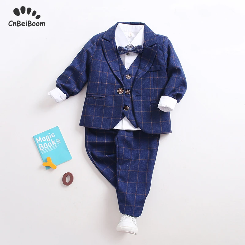 Boys Suit Set of 5-piece clothing set 2021 children's suit Blazer blue grid Formal Wedding party Tuxedo clothes flower Boy dress
Boys Suit Set of 5-piece clothing set 2021 children's suit Blazer blue grid Formal Wedding party Tuxedo clothes flower Boy dress