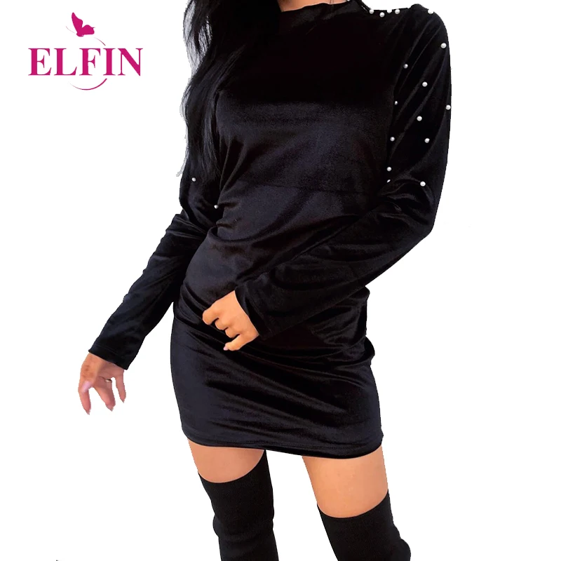 Women's Dresses Tunic Women Long Sleeve Dress Pearl Beading Mini Party Dress Work Casual Slim Solid Autumn Robe Vestido SJ1482R
Women's Dresses Tunic Women Long Sleeve Dress Pearl Beading Mini Party Dress Work Casual Slim Solid Autumn Robe Vestido SJ1482R