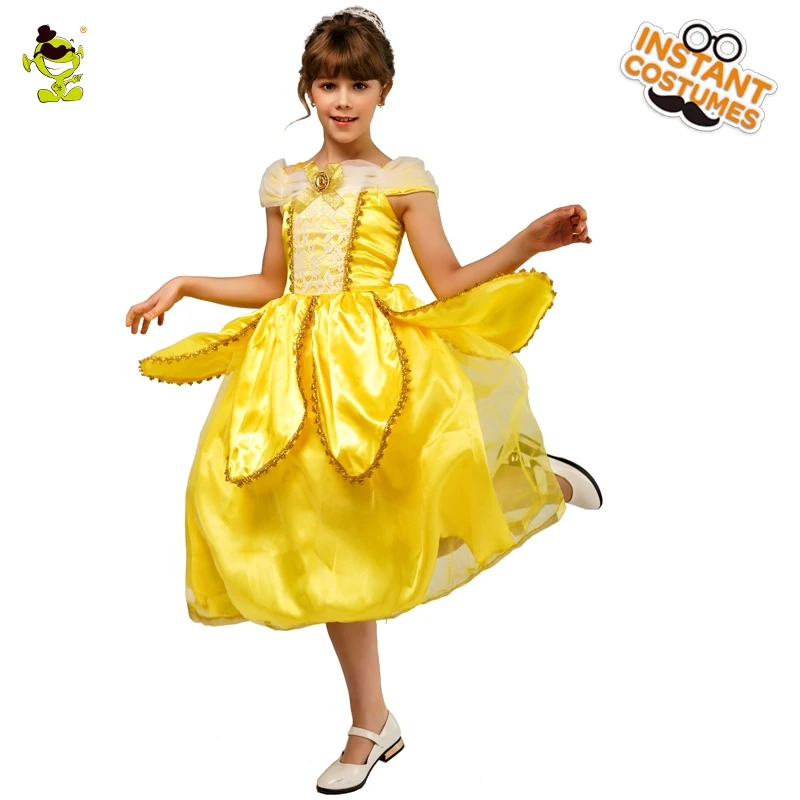 Girl's Yellow Princess Costume Cosplay Dress Fancy Dress Halloween Party for Children Girl Dress
Girl's Yellow Princess Costume Cosplay Dress Fancy Dress Halloween Party for Children Girl Dress