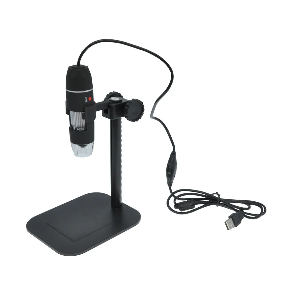 USB Электрон цифровой микроскоп Камера электронный стерео Лупа LED 50x к 500X зум