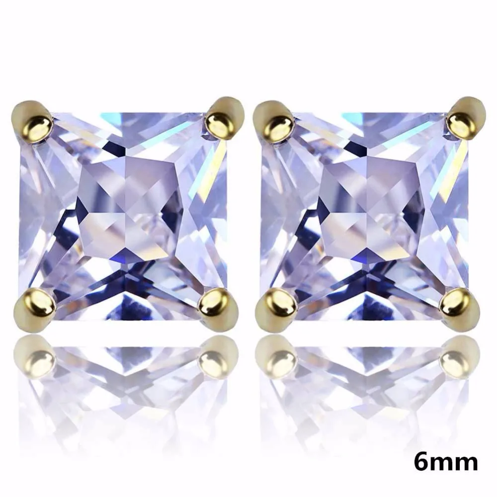 Hip Hop Claw Setting Cubic Zirconia Bling Ice Out Stud Earring Male Gold Color Copper Square Earrings for Men Fashion Jewelry
Hip Hop Claw Setting Cubic Zirconia Bling Ice Out Stud Earring Male Gold Color Copper Square Earrings for Men Fashion Jewelry