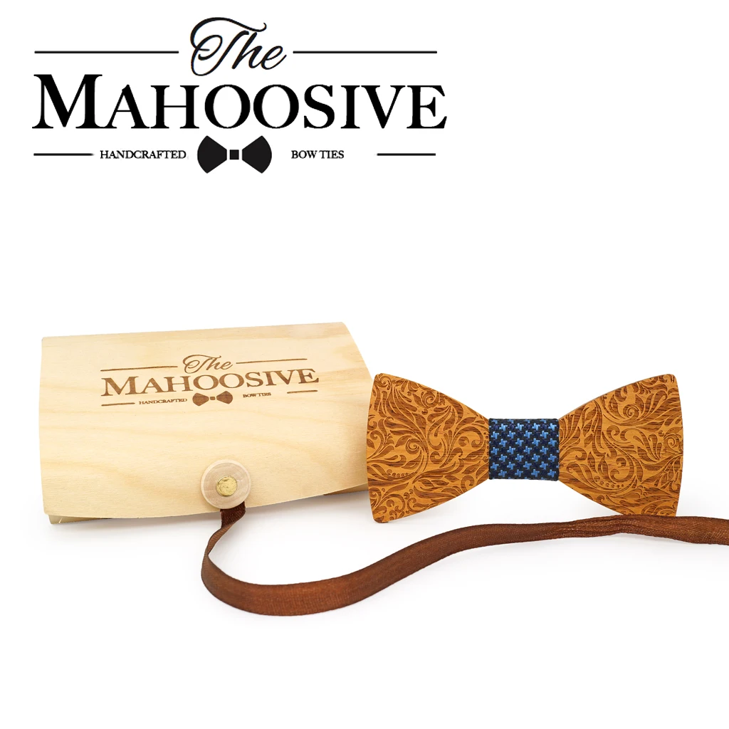 Мужские галстуки бабочки MAHOOSIVE деревянная бабочка на шее|neck bow tie|bow tie for menbow |