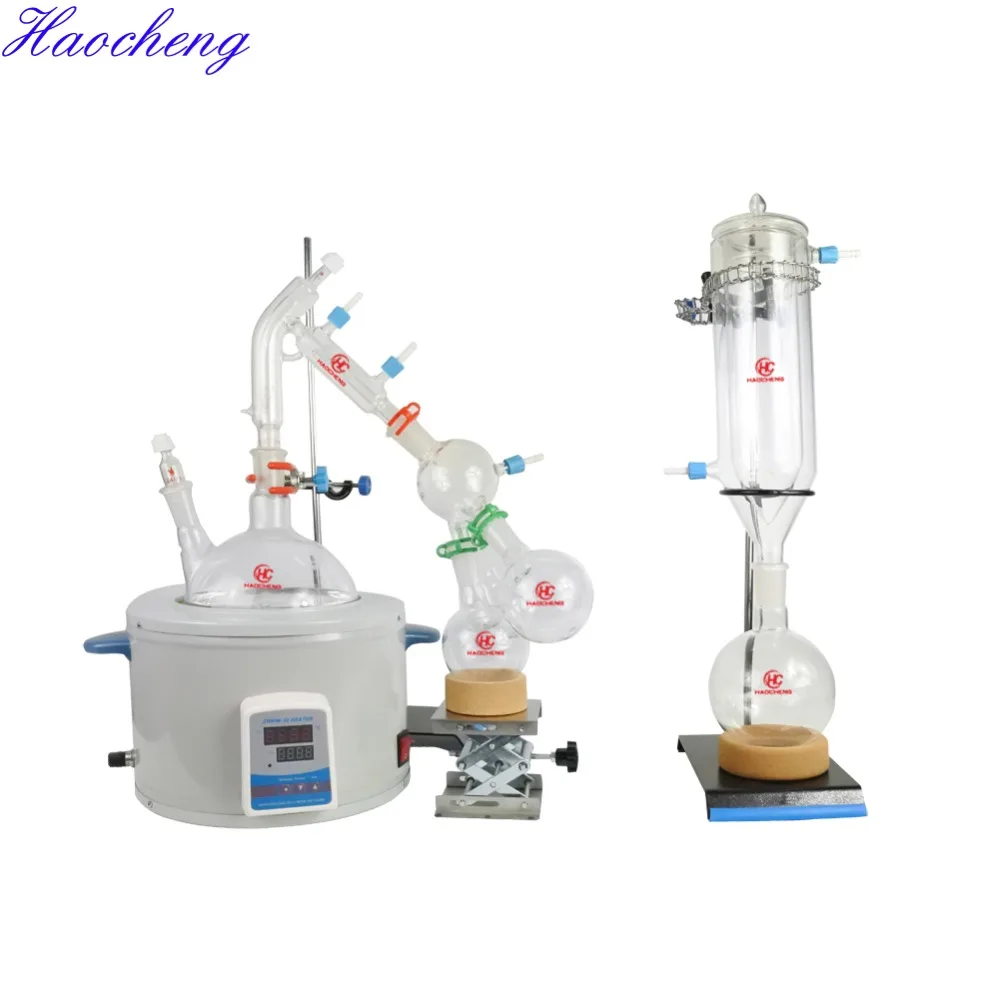 Free shipping,Top Sale Stocks Available 2L Lab Equipment Short Path Distillation with Heating Mantle 
Free shipping,Top Sale Stocks Available 2L Lab Equipment Short Path Distillation with Heating Mantle