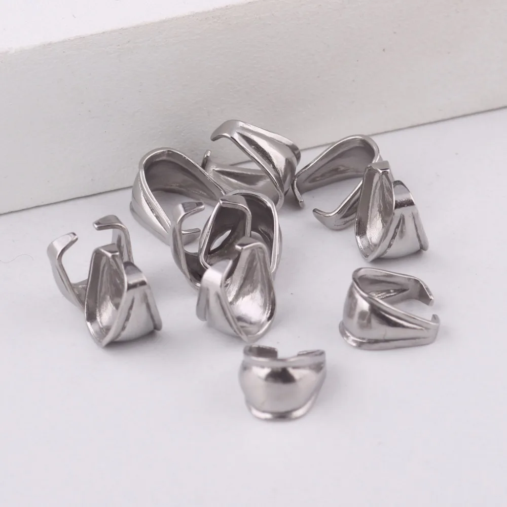 reidgaller 20pcs 10x7mm stainless steel necklace pinch bails diy pendant clasp connector for jewelry making
reidgaller 20pcs 10x7mm stainless steel necklace pinch bails diy pendant clasp connector for jewelry making