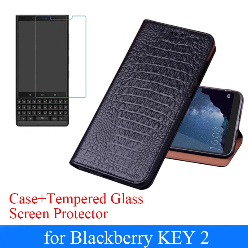For Blackberry KEY2 Genuine Leather Case + Tempered Glass Screen Protector for Blackberry KEY 2 Key Two Business Flip Cover Skin
For Blackberry KEY2 Genuine Leather Case + Tempered Glass Screen Protector for Blackberry KEY 2 Key Two Business Flip Cover Skin
