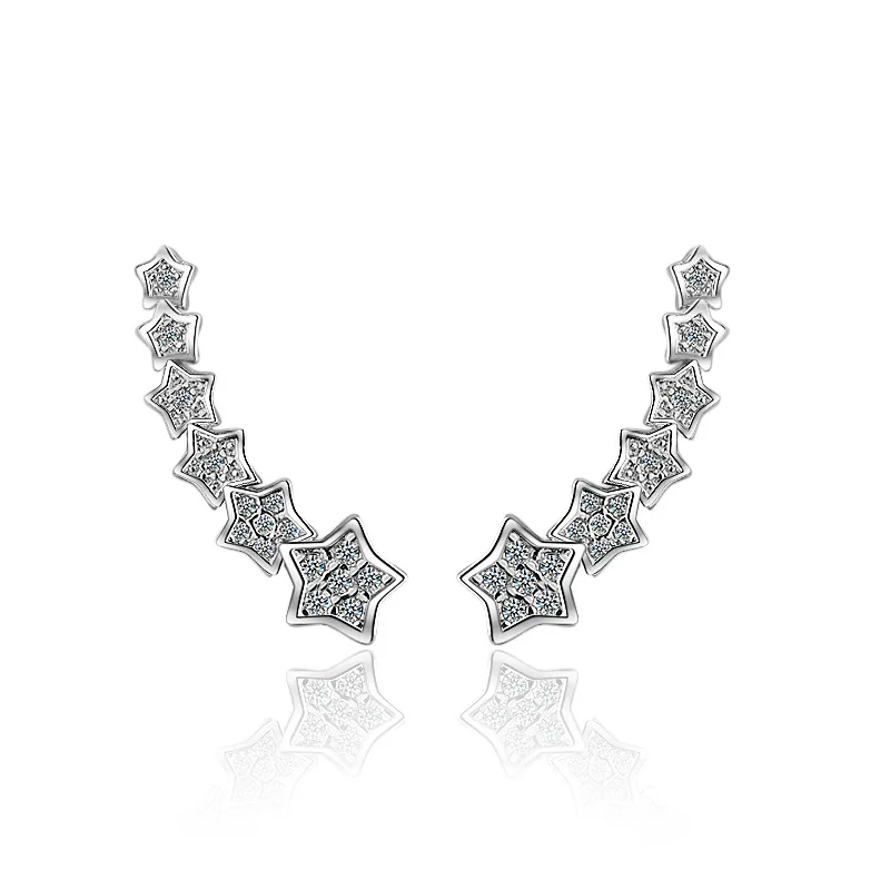New Arrival 925 Sterling Silver Fashion Six Little Star Crystal Anti Allergy Female Birthday Gift Lady Stud Earrings For Women
New Arrival 925 Sterling Silver Fashion Six Little Star Crystal Anti Allergy Female Birthday Gift Lady Stud Earrings For Women