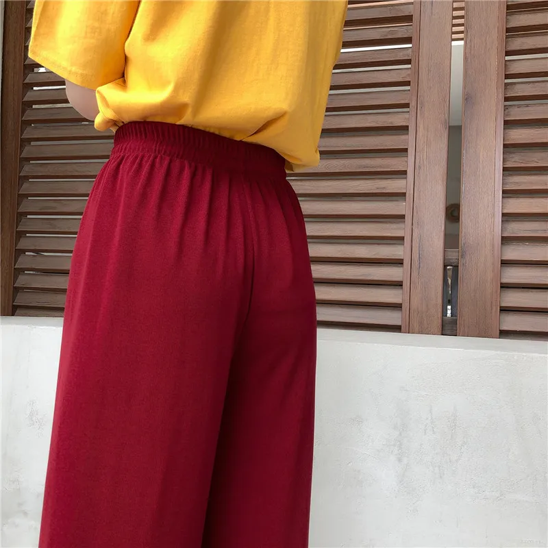 Mopping wide leg pants female spring summer draping loose trousers straight pants elastic high waist long ice silk casual pants
Mopping wide leg pants female spring summer draping loose trousers straight pants elastic high waist long ice silk casual pants