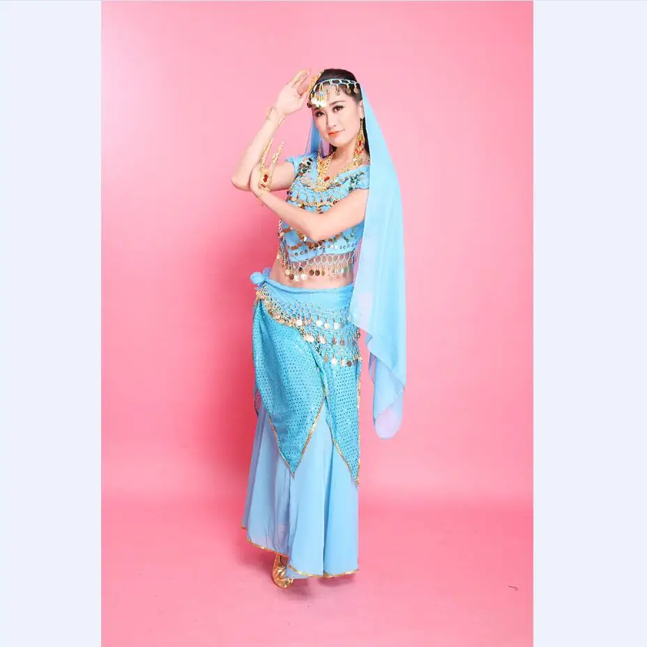 Женский костюм для танца живота юбка Пояс платье индийского Болливуда одежда