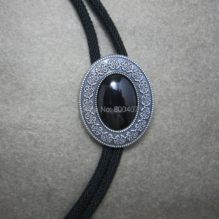 New Silver Plated Vintage Black Agate Bolo Tie With Sky System Rope BOLOTIE-009SK In Stock
New Silver Plated Vintage Black Agate Bolo Tie With Sky System Rope BOLOTIE-009SK In Stock