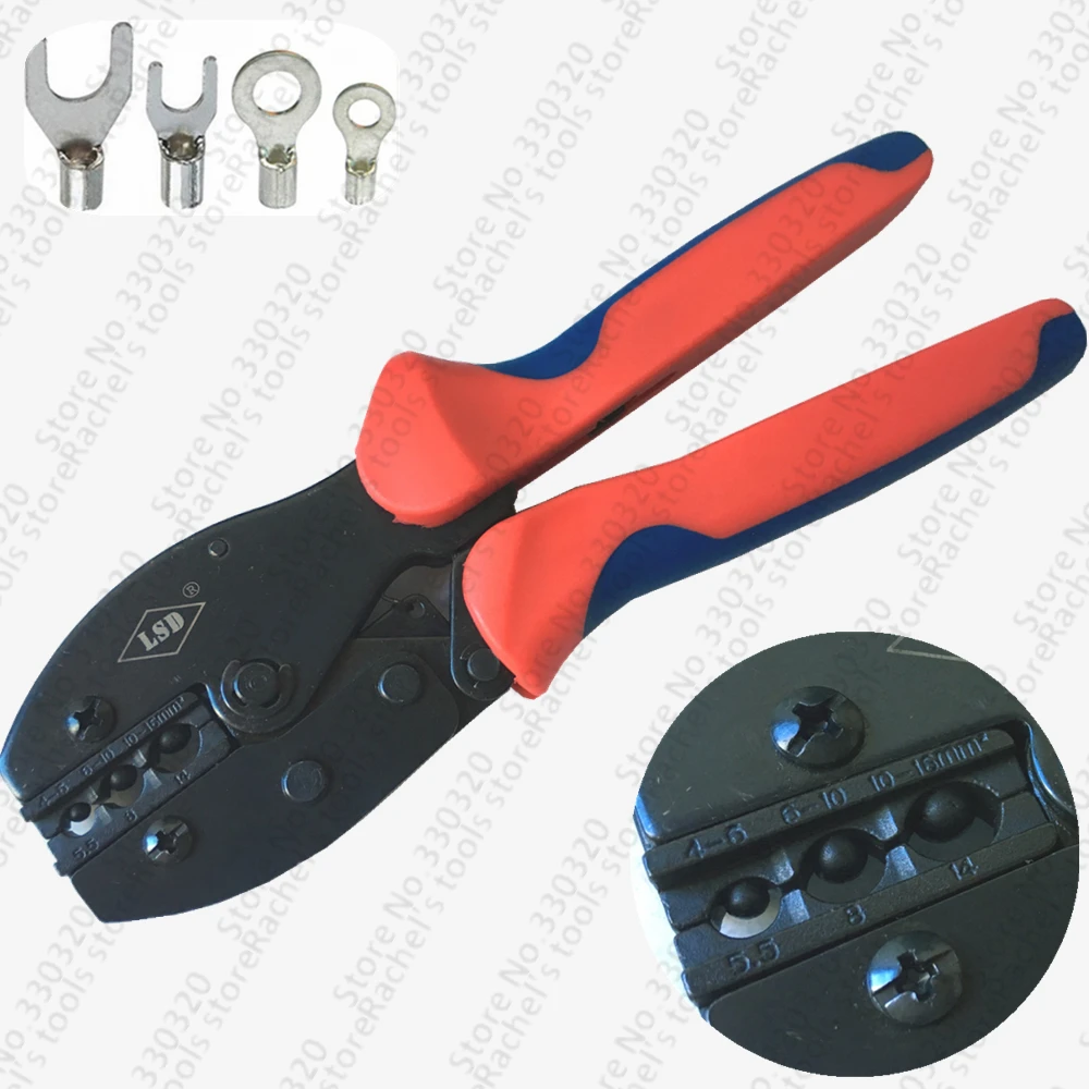 LY-616TD Terminal crimper crimping tool crimping pliers for non-insulated cable lugs links 4-16mm2
LY-616TD Terminal crimper crimping tool crimping pliers for non-insulated cable lugs links 4-16mm2