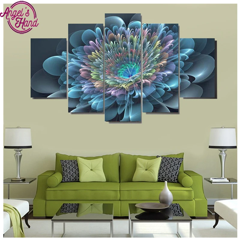 5pc 5D Diamond Embroidery 3d DIY Diamond Painting Cross Stitch Full Rhinestone Needlework Mosaic triptych painting Modern Flower
5pc 5D Diamond Embroidery 3d DIY Diamond Painting Cross Stitch Full Rhinestone Needlework Mosaic triptych painting Modern Flower